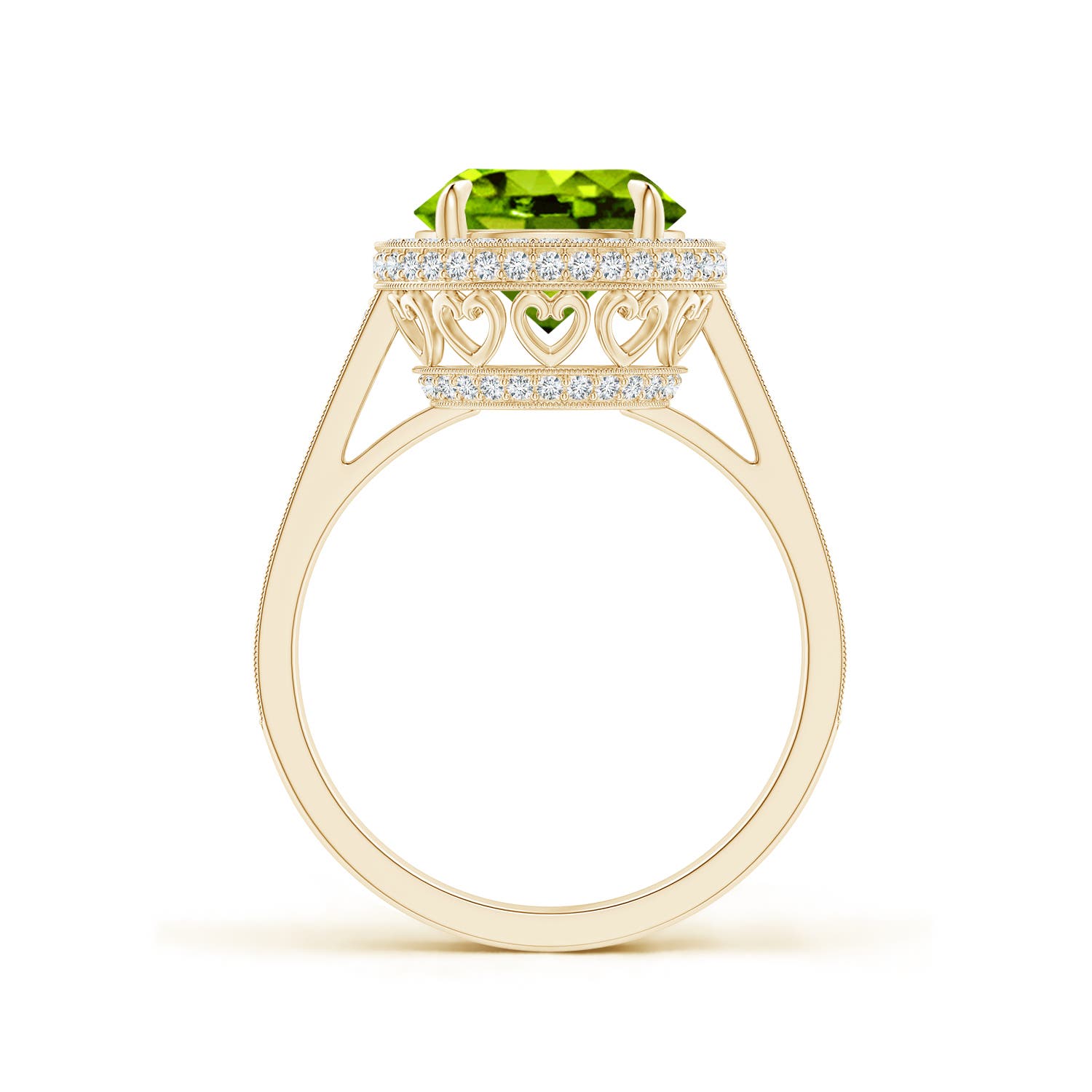 AAAA - Peridot / 3.54 CT / 14 KT Yellow Gold