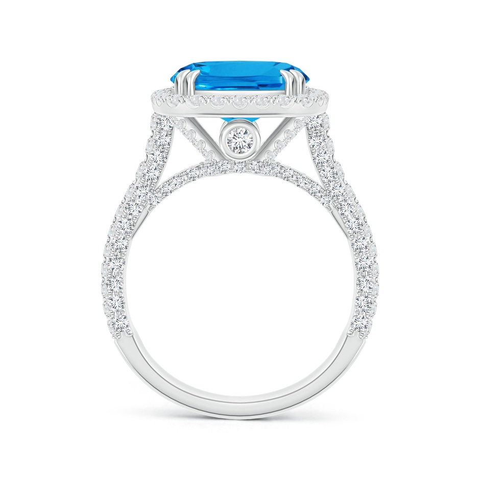 11.09x9.03x5.42mm AAAA GIA Certified Swiss Blue Topaz Halo Cocktail Ring in White Gold side 199