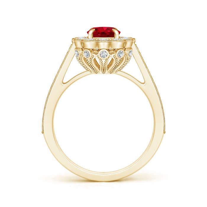 AAA - Ruby / 1.91 CT / 14 KT Yellow Gold