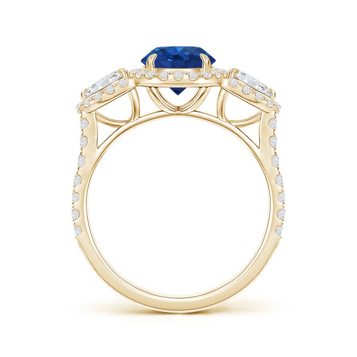 AAA - Blue Sapphire / 2.37 CT / 14 KT Yellow Gold