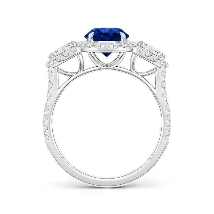 AAAA - Blue Sapphire / 2.37 CT / 14 KT White Gold