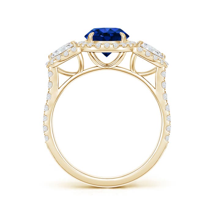 AAAA - Blue Sapphire / 2.37 CT / 14 KT Yellow Gold