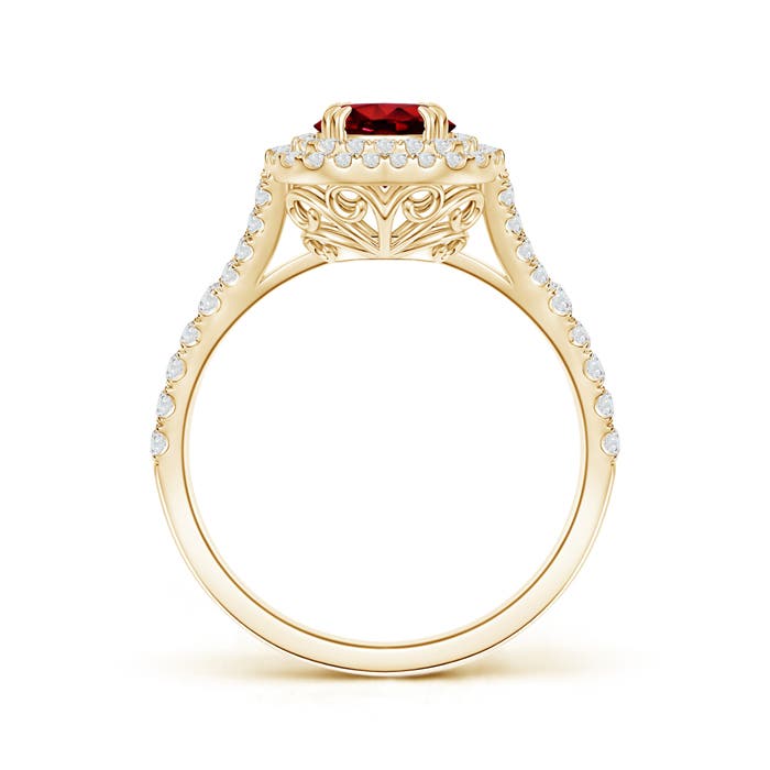 AAAA - Ruby / 1.55 CT / 14 KT Yellow Gold