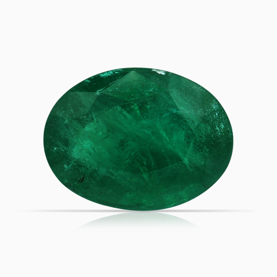 12.77x9.54x6.62mm AA GIA Certified Emerald Cocktail Ring with Diamond Floral Halo in 18K Rose Gold Side 599
