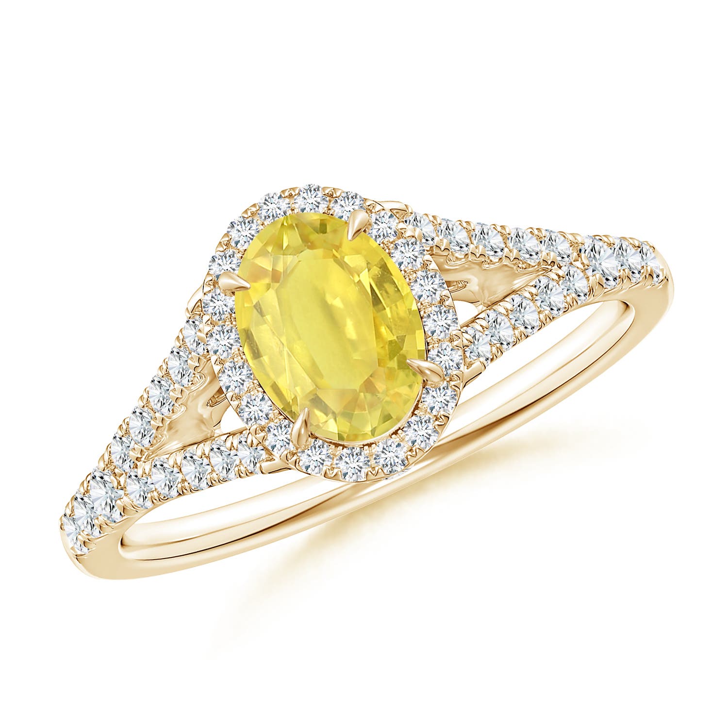 A - Yellow Sapphire / 1.41 CT / 14 KT Yellow Gold