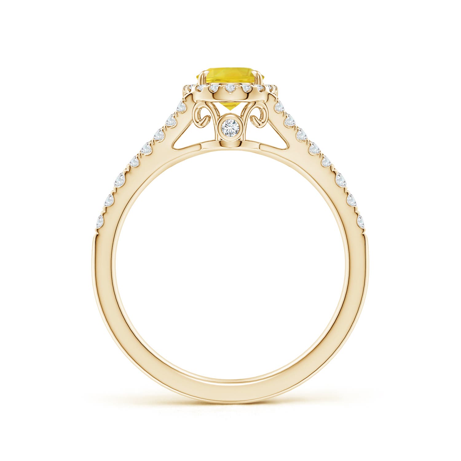 AA - Yellow Sapphire / 1.41 CT / 14 KT Yellow Gold