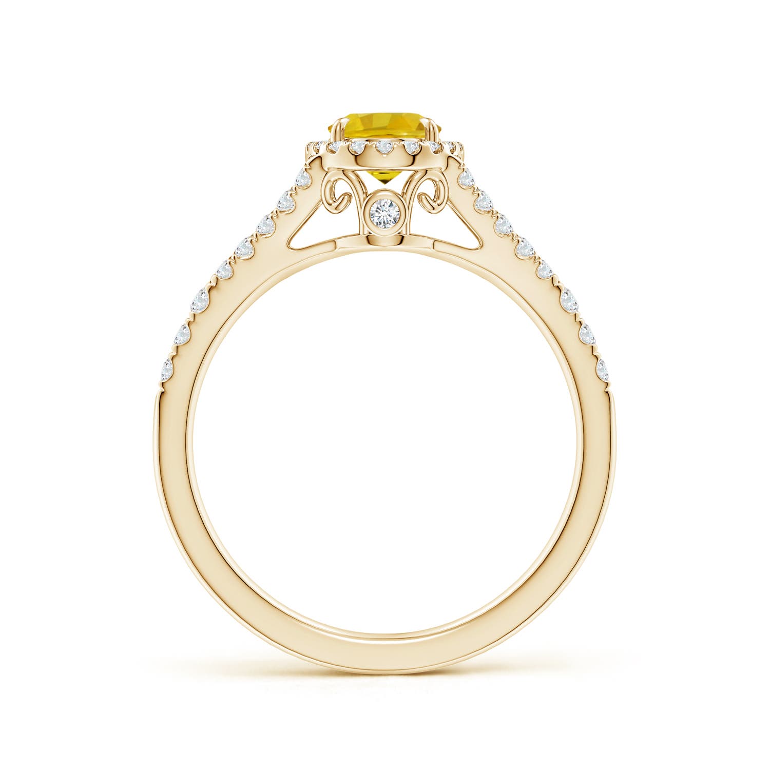 AAAA - Yellow Sapphire / 1.41 CT / 14 KT Yellow Gold