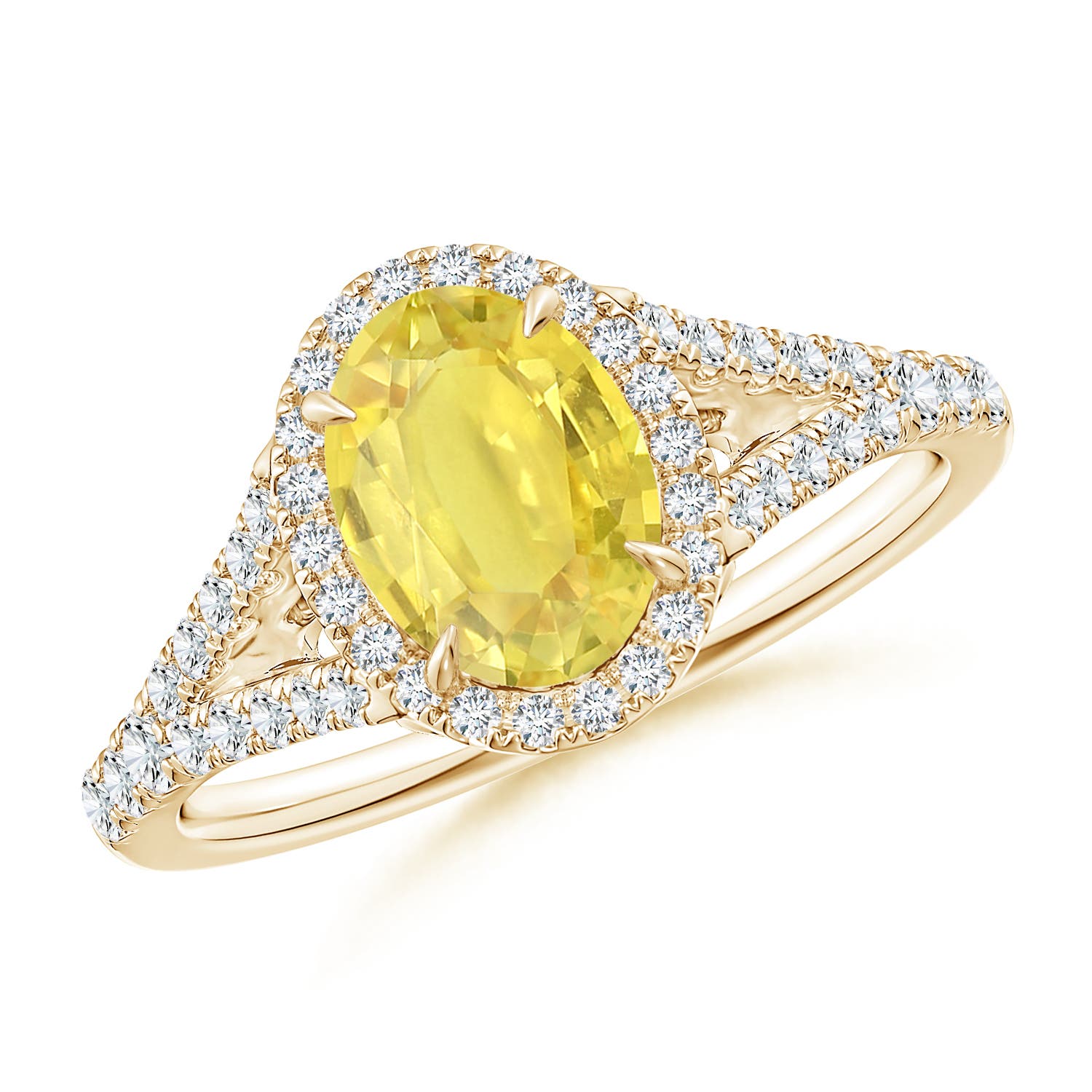 A - Yellow Sapphire / 1.92 CT / 14 KT Yellow Gold