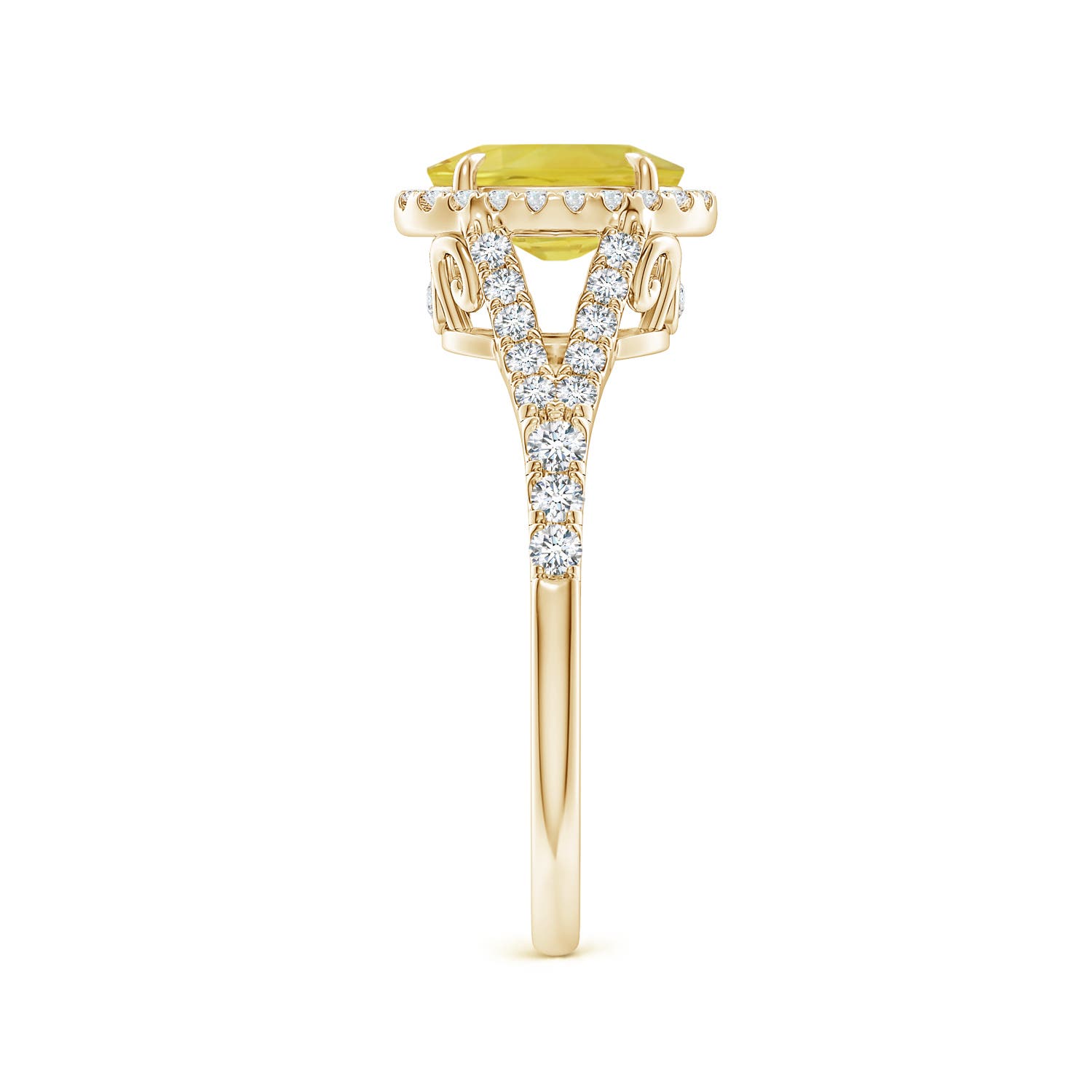 A - Yellow Sapphire / 1.92 CT / 14 KT Yellow Gold