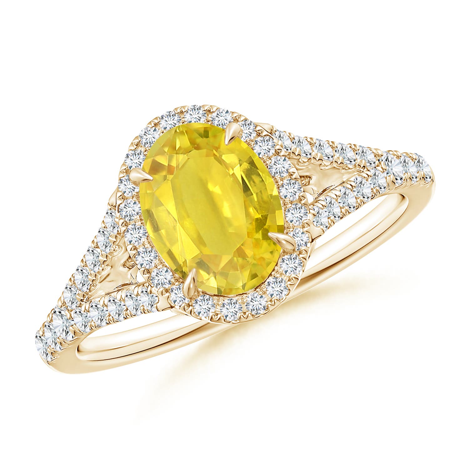 AA - Yellow Sapphire / 1.92 CT / 14 KT Yellow Gold