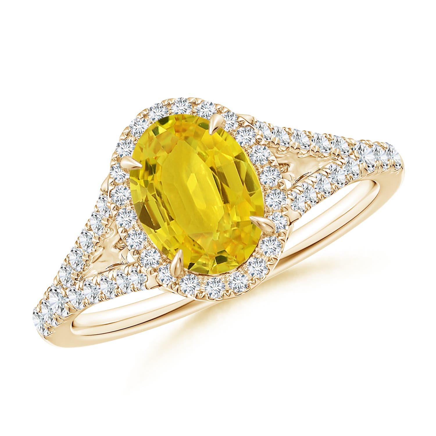 AAA - Yellow Sapphire / 1.92 CT / 14 KT Yellow Gold