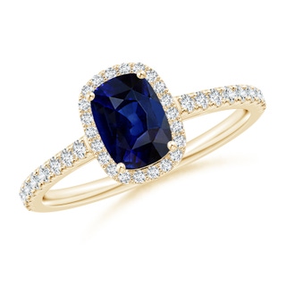 Cushion Rectangular AAA Blue Sapphire