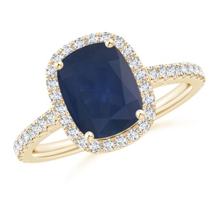 Cushion Rectangular A Blue Sapphire