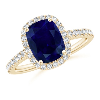 Cushion Rectangular AA Blue Sapphire