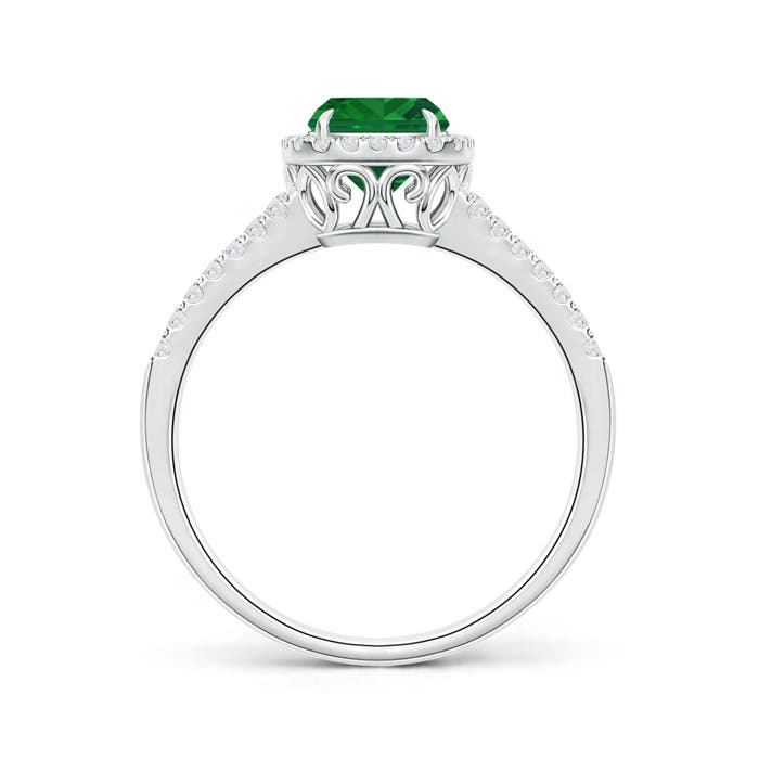 AAA - Emerald / 1.56 CT / 14 KT White Gold