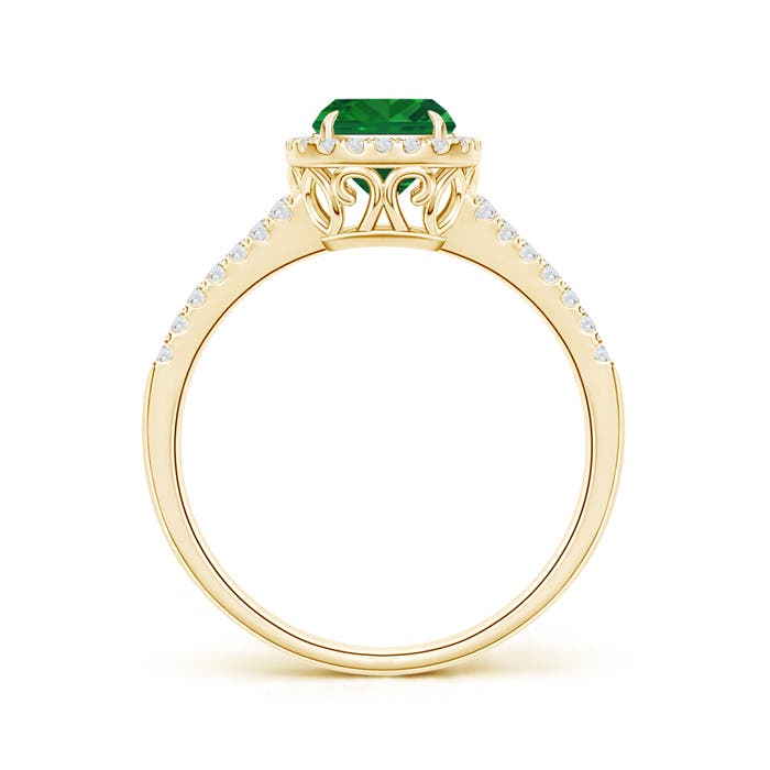 AAA - Emerald / 1.56 CT / 14 KT Yellow Gold