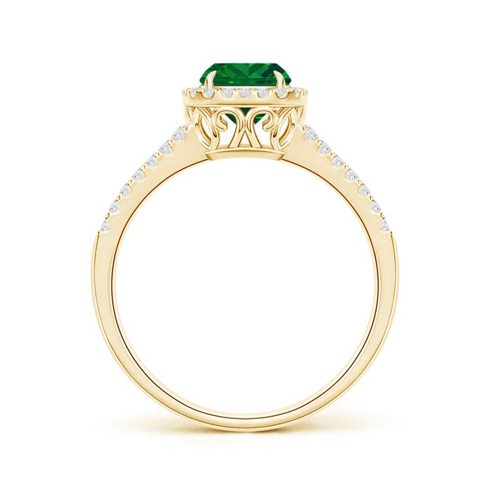 AAAA - Emerald / 1.56 CT / 14 KT Yellow Gold