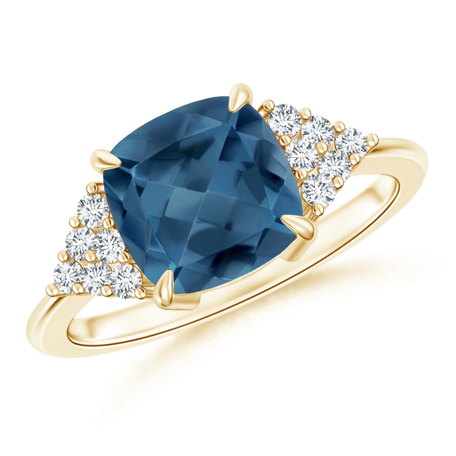 A - London Blue Topaz / 2.72 CT / 14 KT Yellow Gold