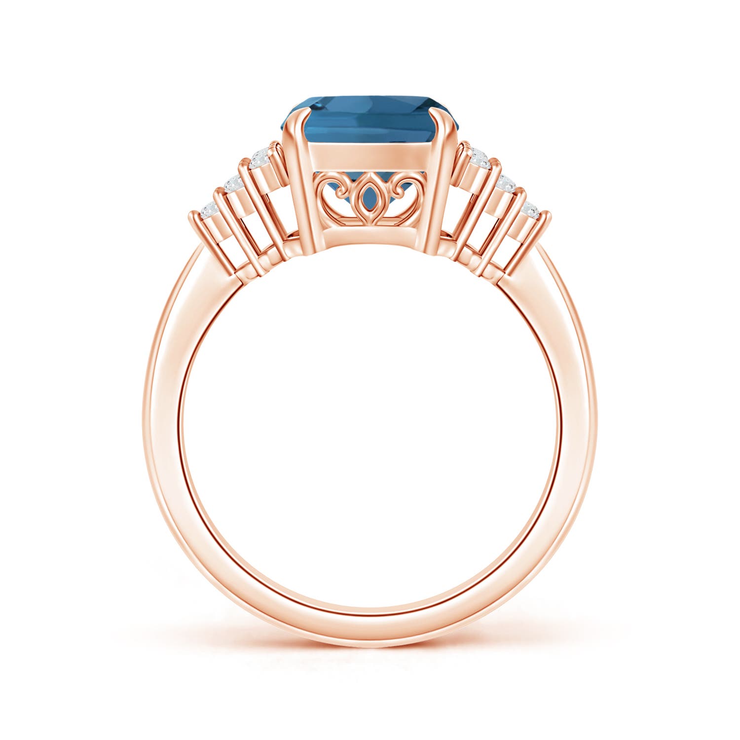 AA - London Blue Topaz / 2.72 CT / 14 KT Rose Gold