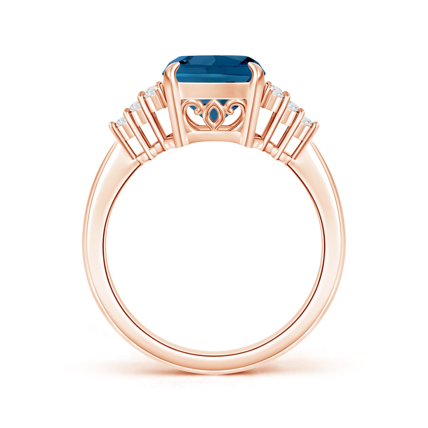 AAA - London Blue Topaz / 2.72 CT / 14 KT Rose Gold