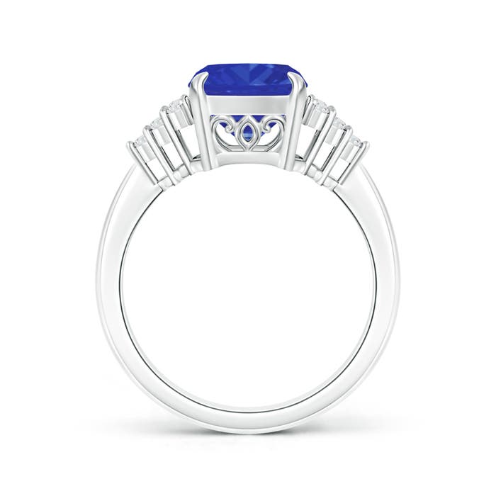 AAA - Tanzanite / 2.37 CT / 14 KT White Gold