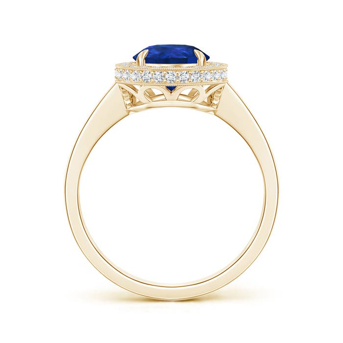 AAA - Blue Sapphire / 2.25 CT / 14 KT Yellow Gold