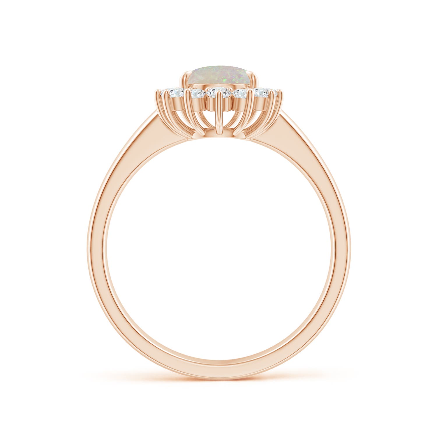 AA - Opal / 0.92 CT / 14 KT Rose Gold