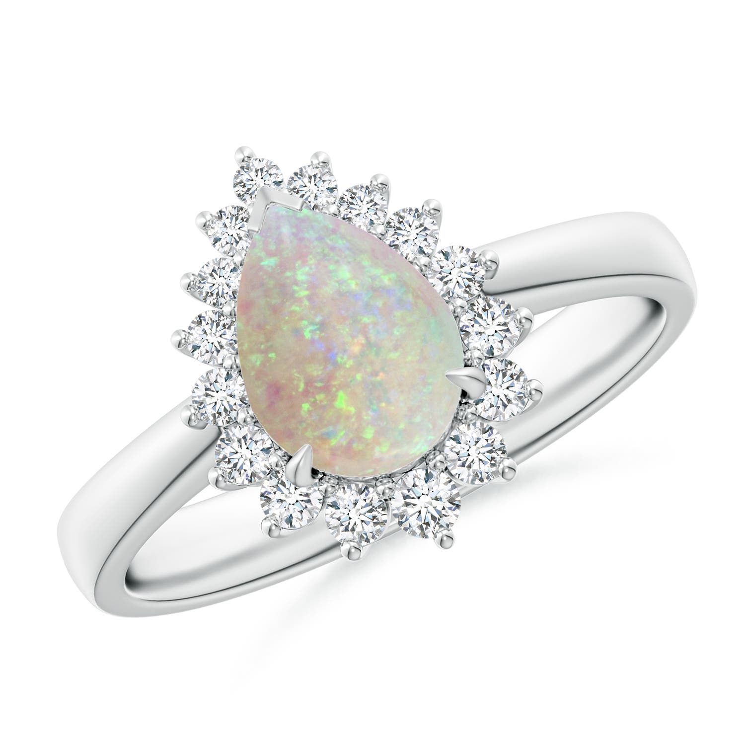 AAA - Opal / 0.92 CT / 14 KT White Gold