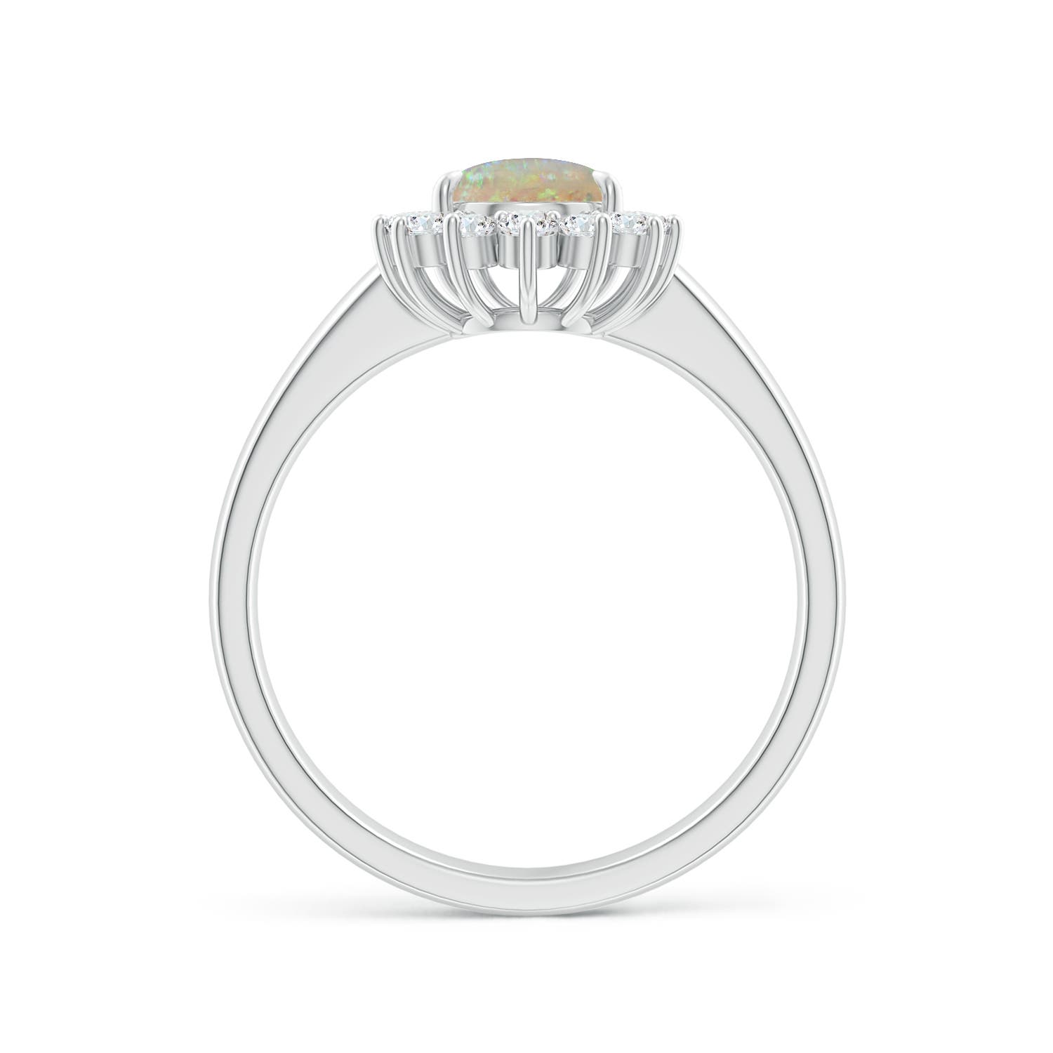 AAAA - Opal / 0.92 CT / 14 KT White Gold