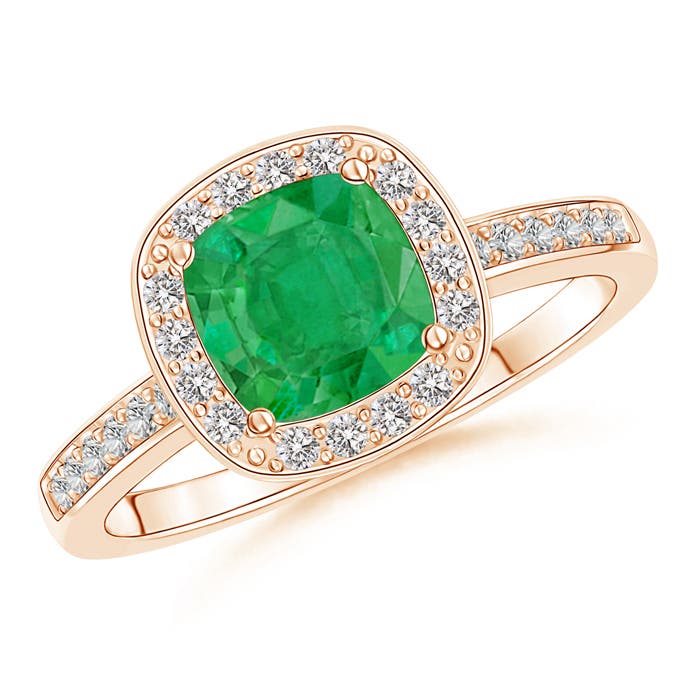 AA - Emerald / 1.09 CT / 14 KT Rose Gold