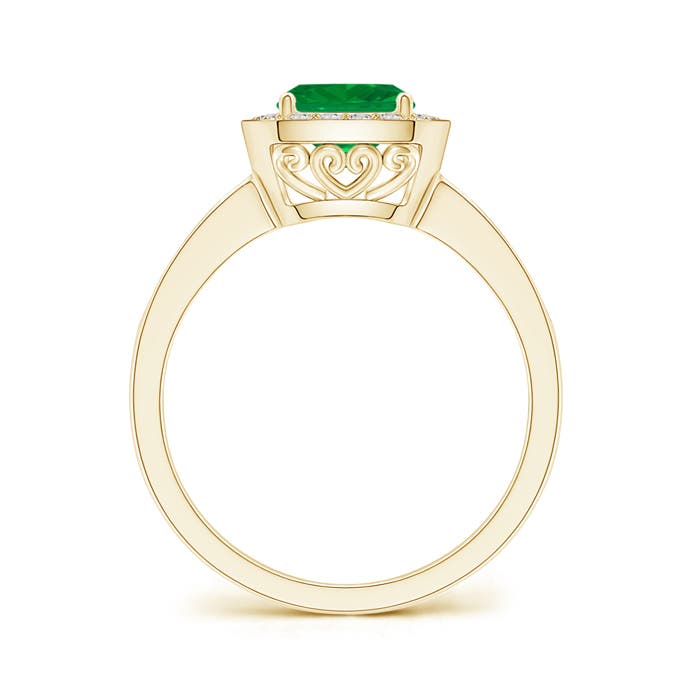 AA - Emerald / 1.09 CT / 14 KT Yellow Gold