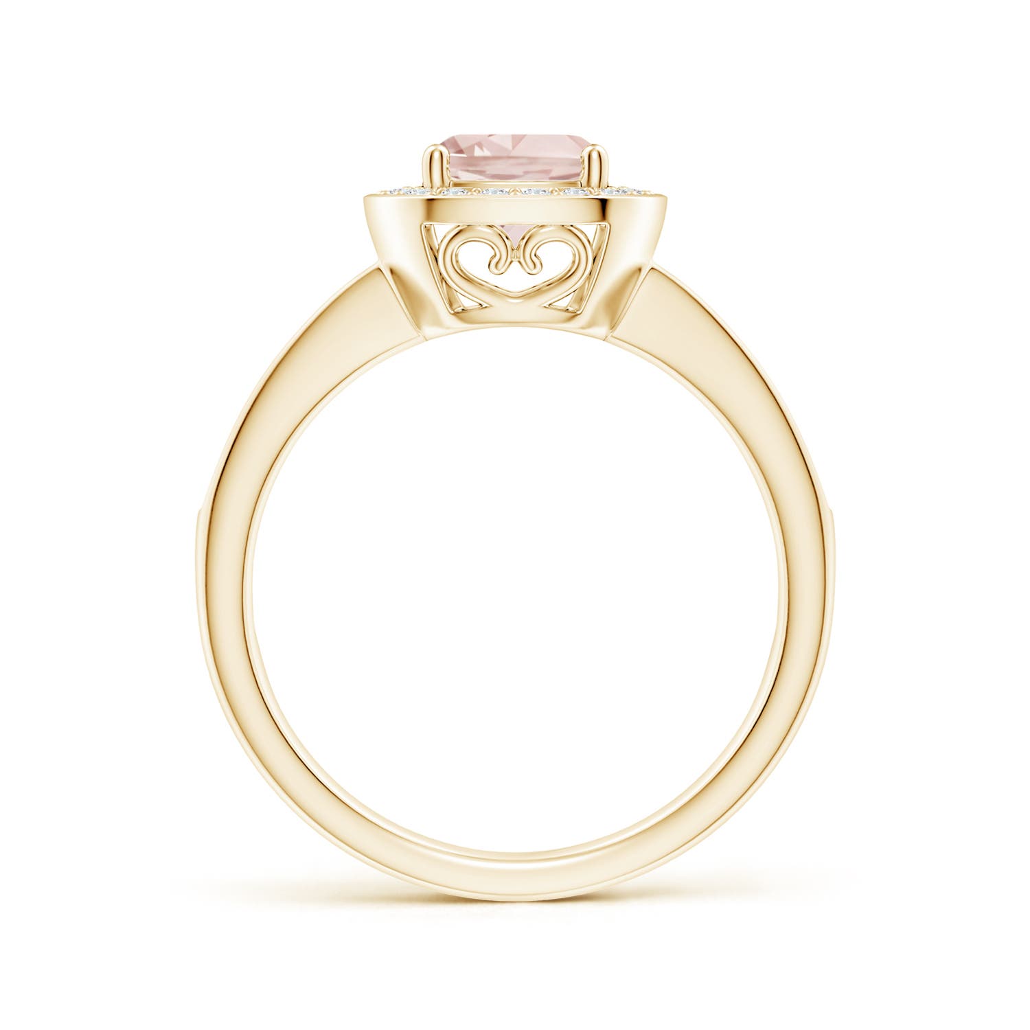 AA - Morganite / 0.99 CT / 14 KT Yellow Gold