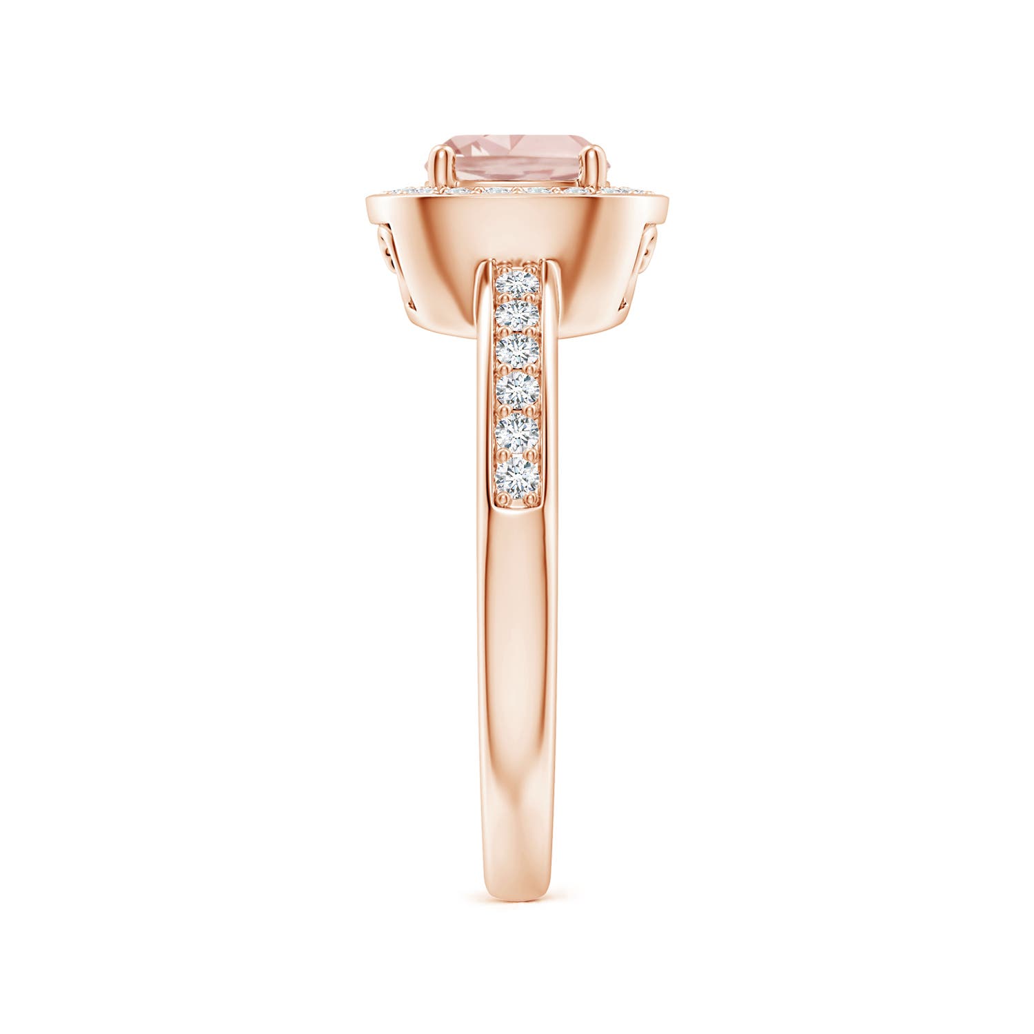 AAA - Morganite / 0.99 CT / 14 KT Rose Gold