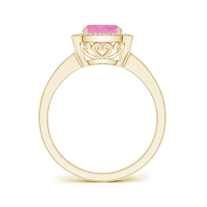 A - Pink Sapphire / 1.14 CT / 14 KT Yellow Gold