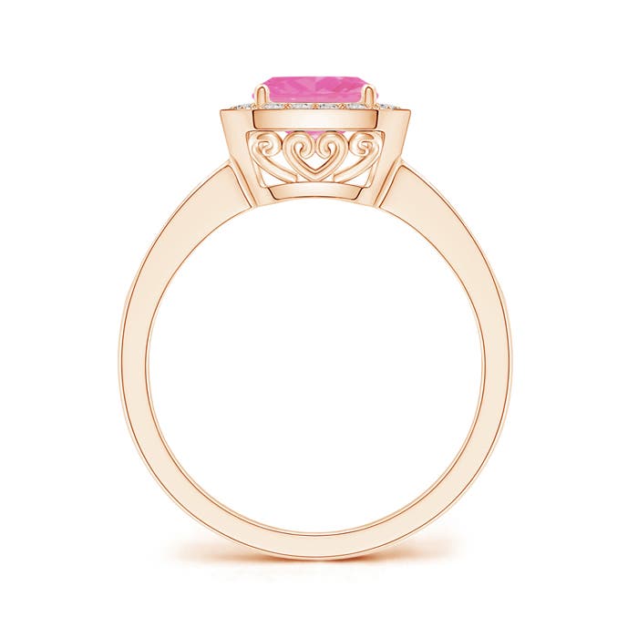 AA - Pink Sapphire / 1.14 CT / 14 KT Rose Gold