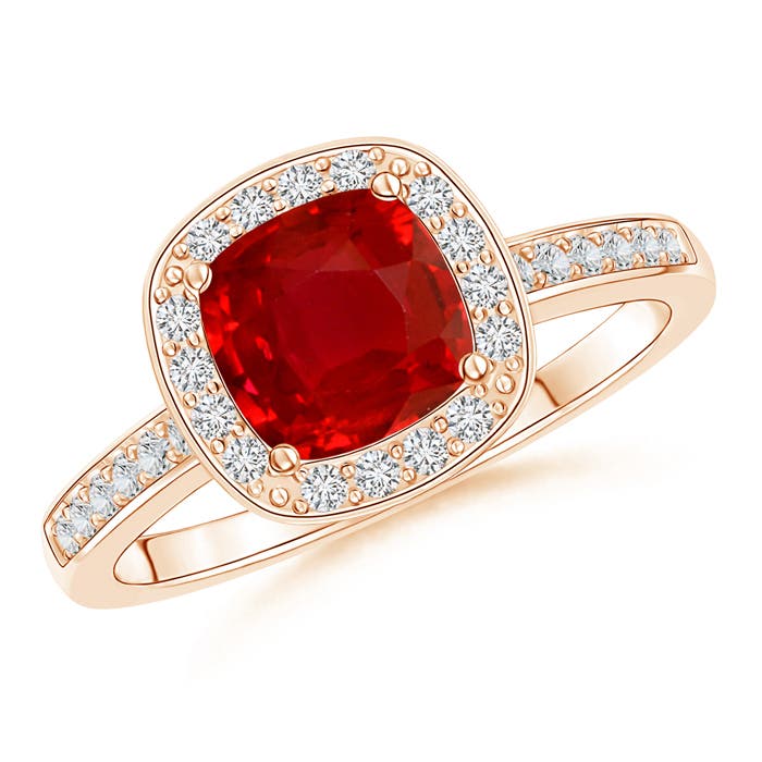 AAA - Ruby / 1.19 CT / 14 KT Rose Gold