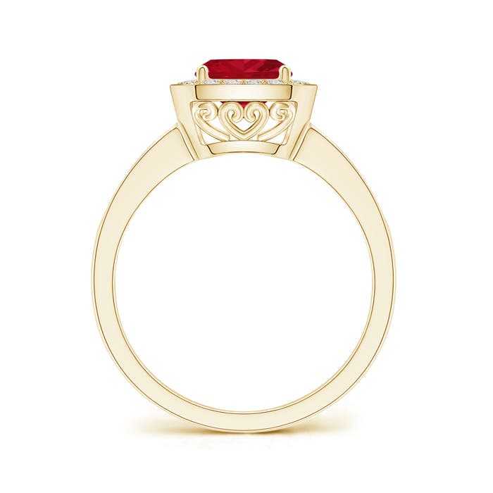 AAA - Ruby / 1.19 CT / 14 KT Yellow Gold