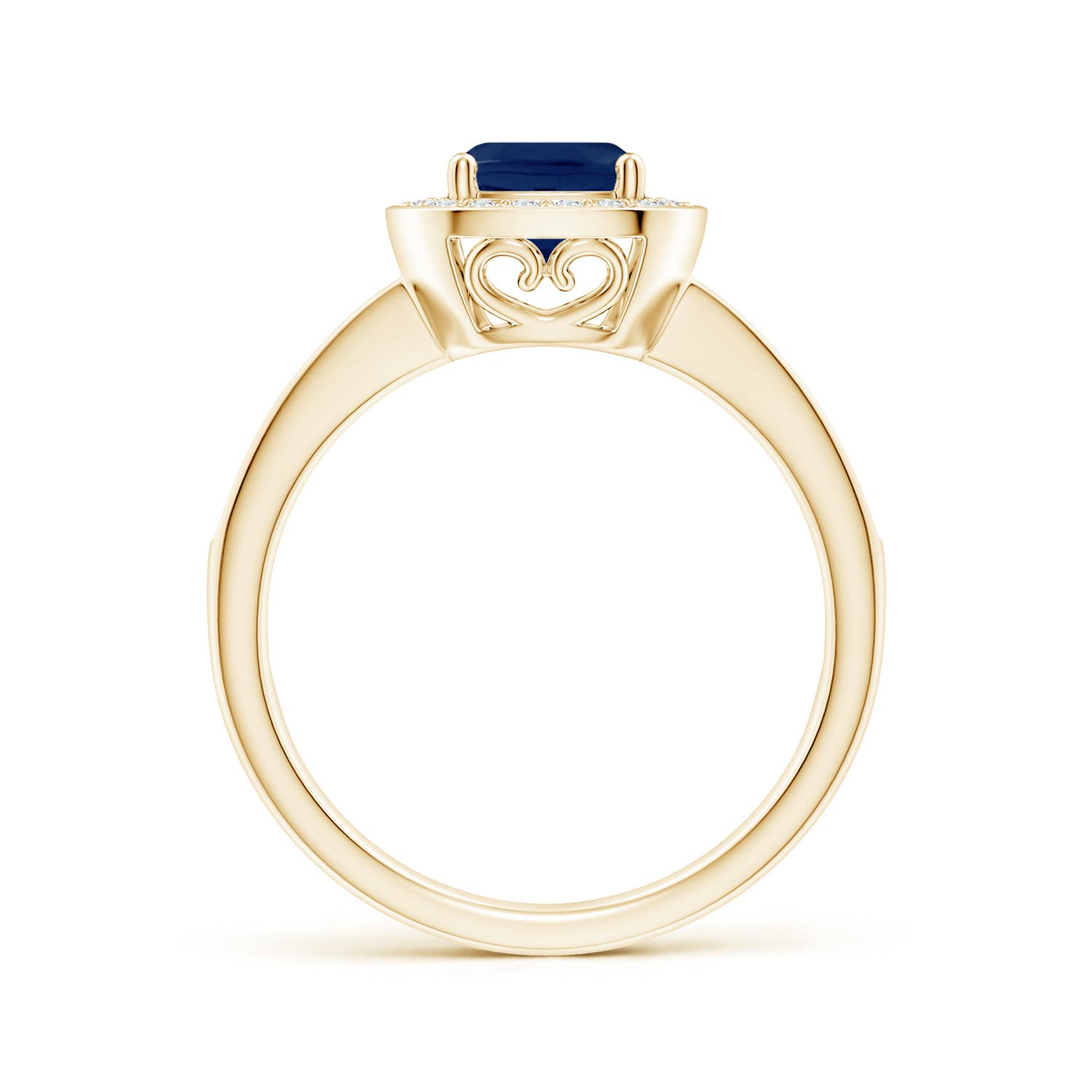 A - Blue Sapphire / 1.24 CT / 14 KT Yellow Gold