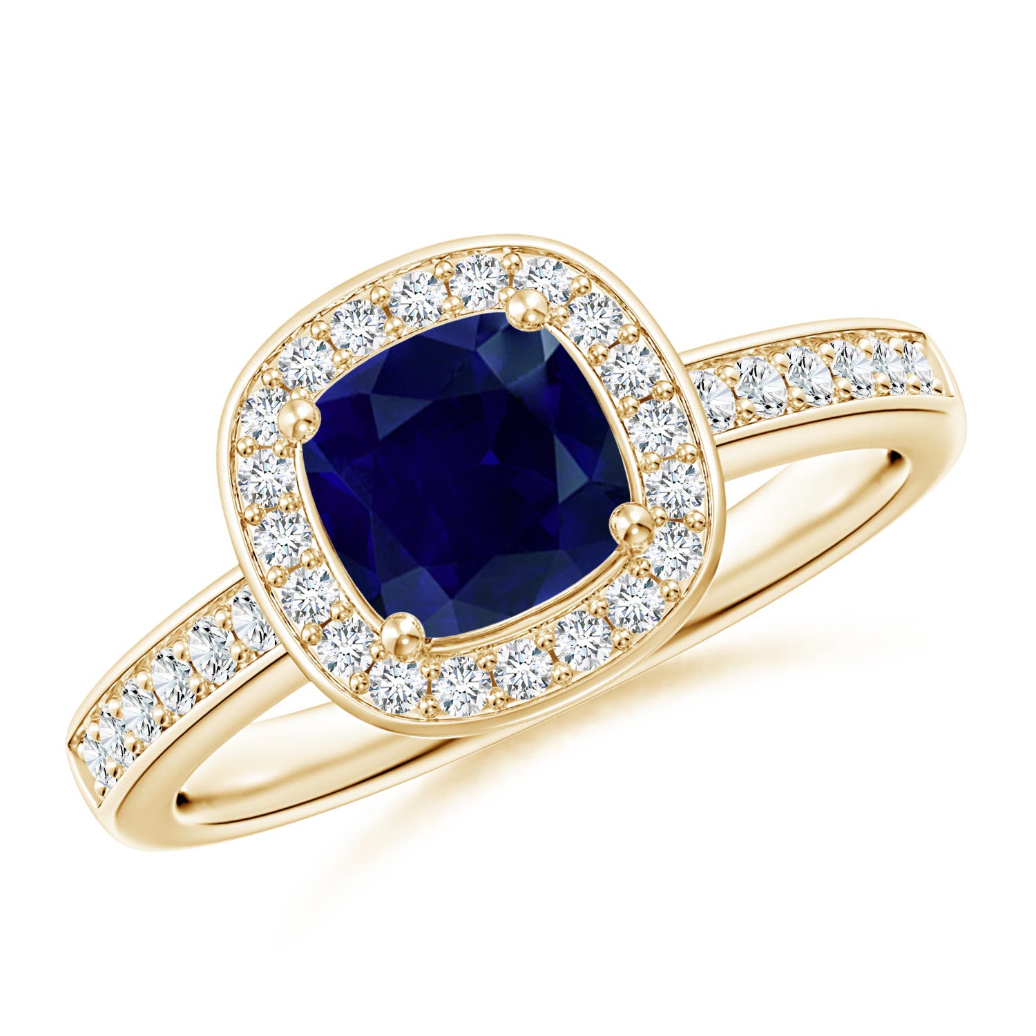 AA - Blue Sapphire / 1.24 CT / 14 KT Yellow Gold