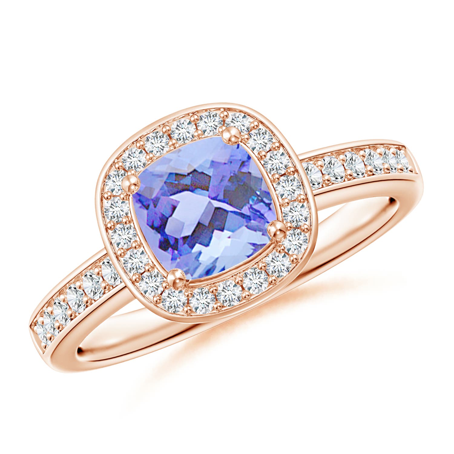 A - Tanzanite / 1.29 CT / 14 KT Rose Gold