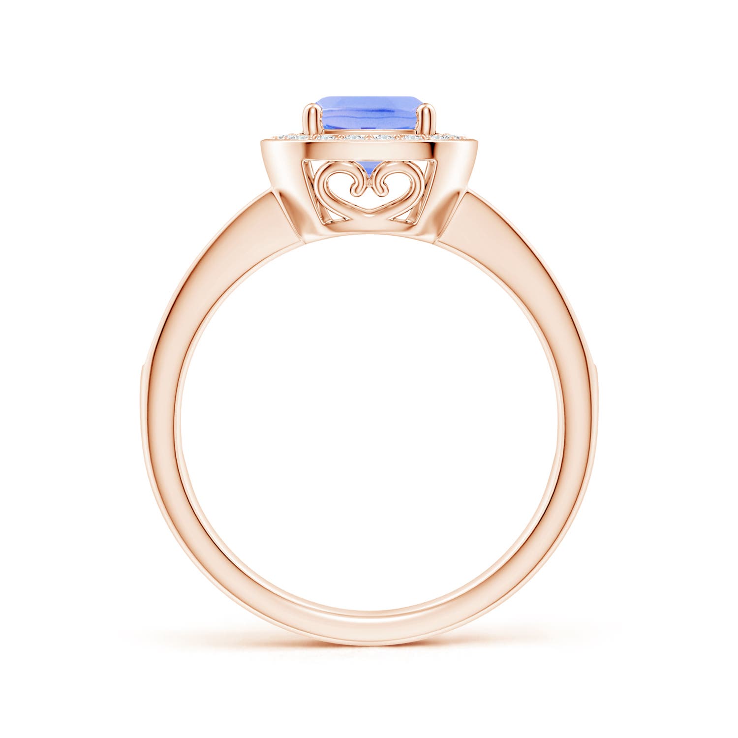 A - Tanzanite / 1.29 CT / 14 KT Rose Gold