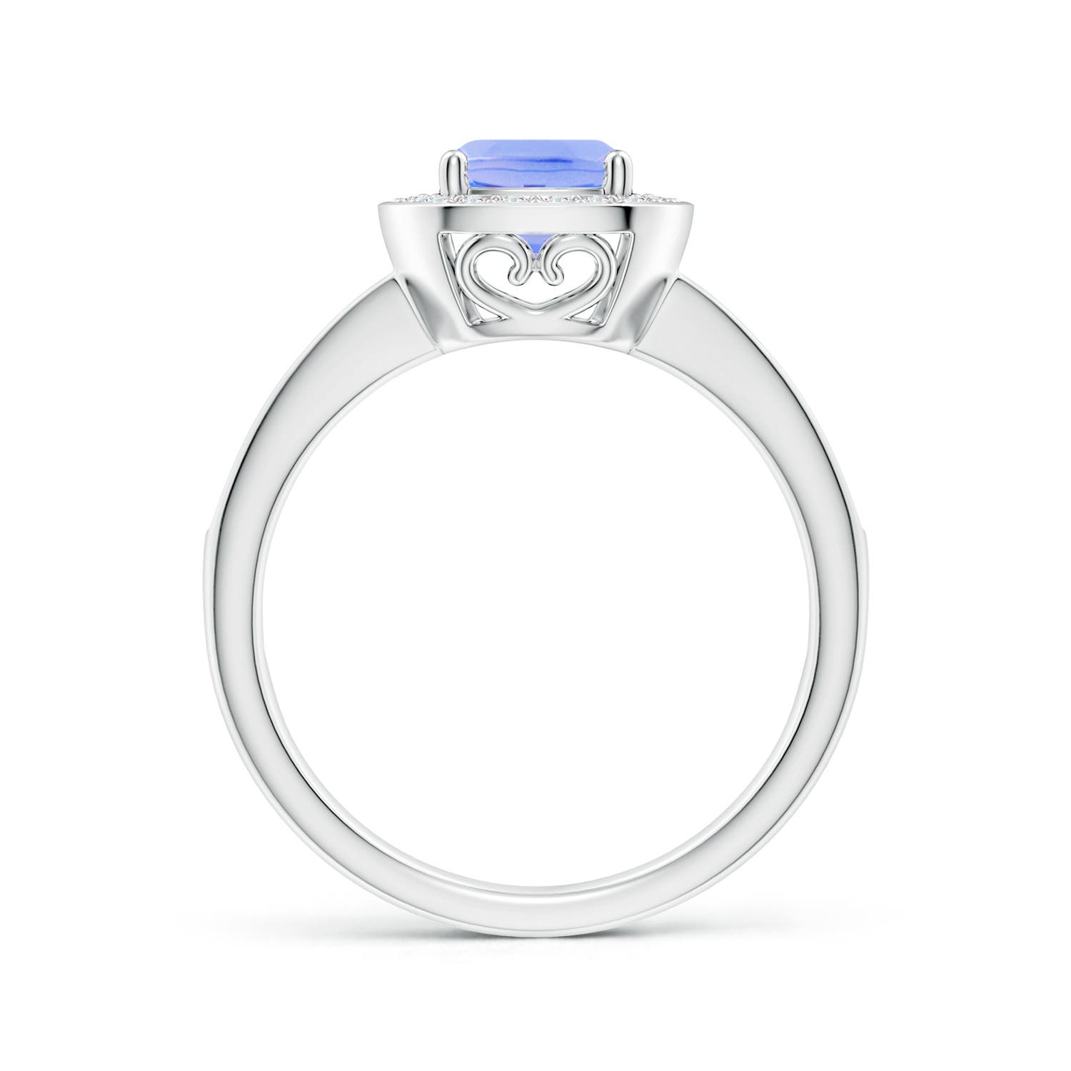 A - Tanzanite / 1.29 CT / 14 KT White Gold