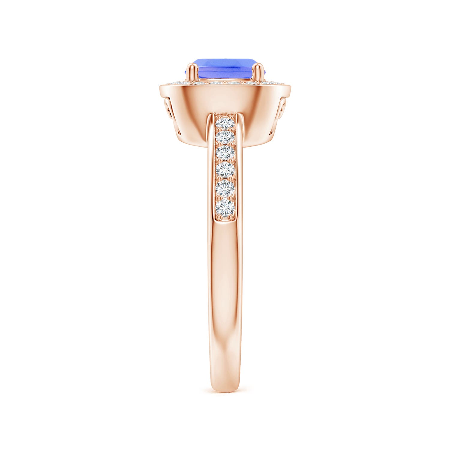 AA - Tanzanite / 1.29 CT / 14 KT Rose Gold