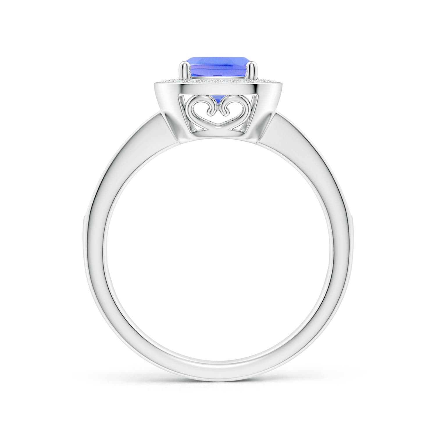 AA - Tanzanite / 1.29 CT / 14 KT White Gold