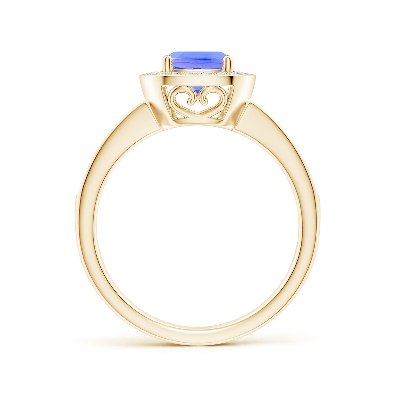 AA - Tanzanite / 1.29 CT / 14 KT Yellow Gold