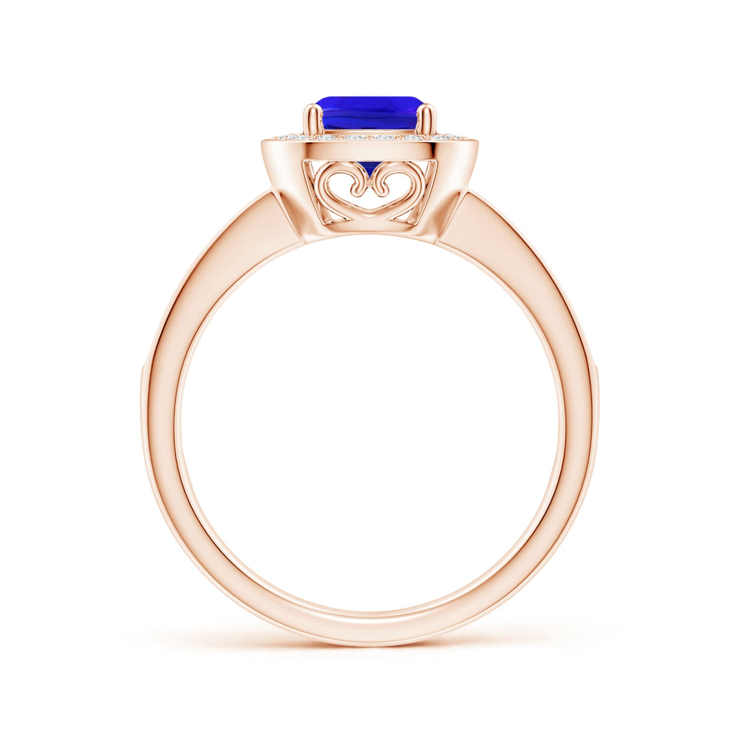 AAA - Tanzanite / 1.29 CT / 14 KT Rose Gold