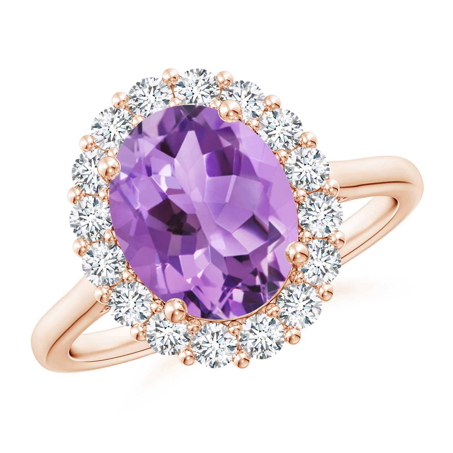 A - Amethyst / 2.98 CT / 14 KT Rose Gold