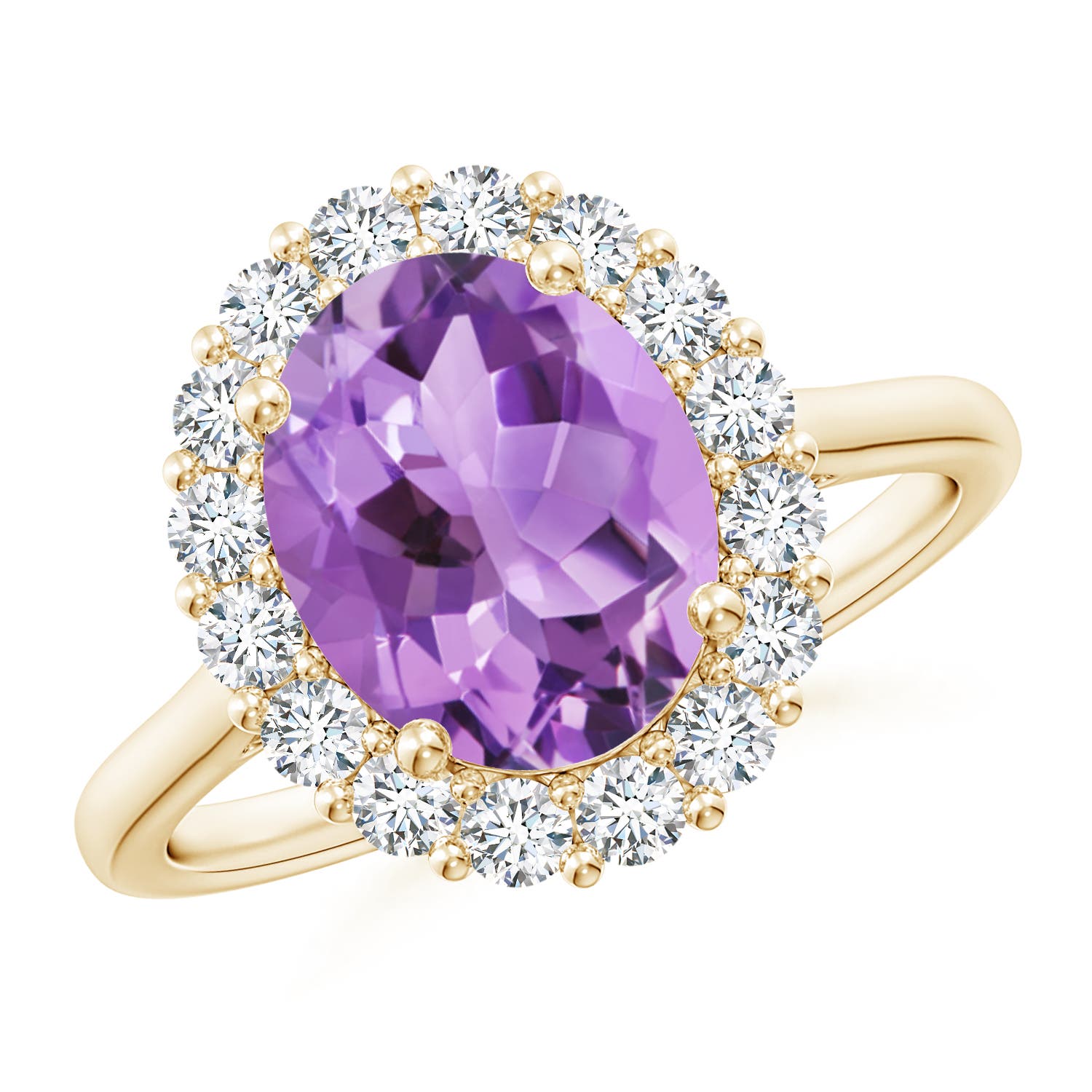 A - Amethyst / 2.98 CT / 14 KT Yellow Gold