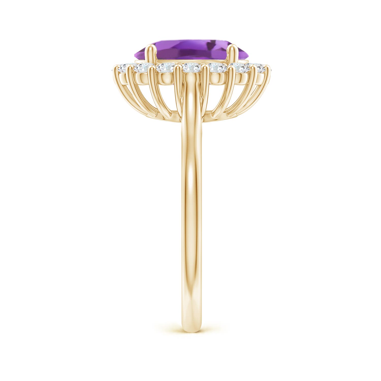 A - Amethyst / 2.98 CT / 14 KT Yellow Gold