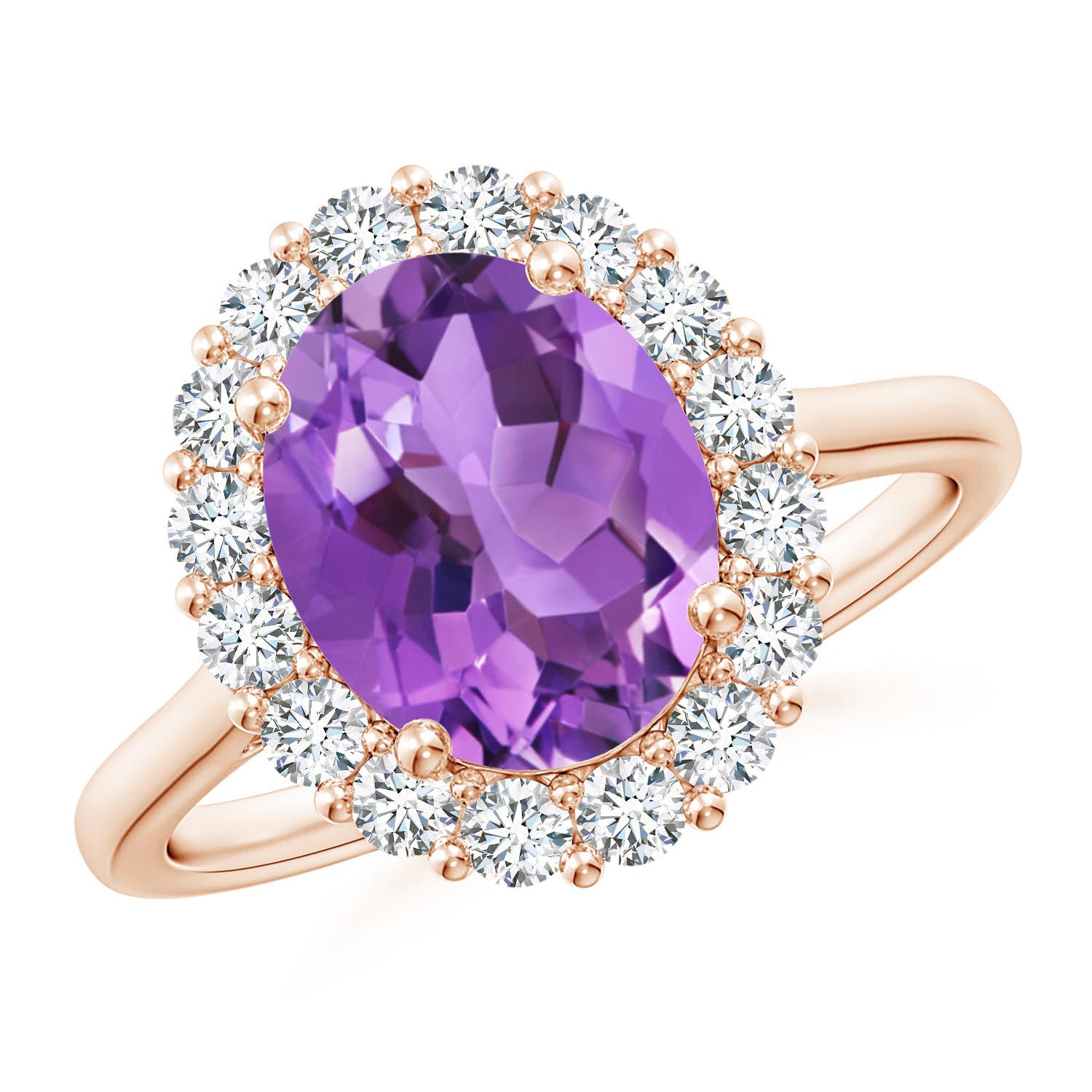 AA - Amethyst / 2.98 CT / 14 KT Rose Gold